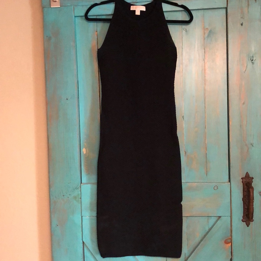 MK midi body con dress